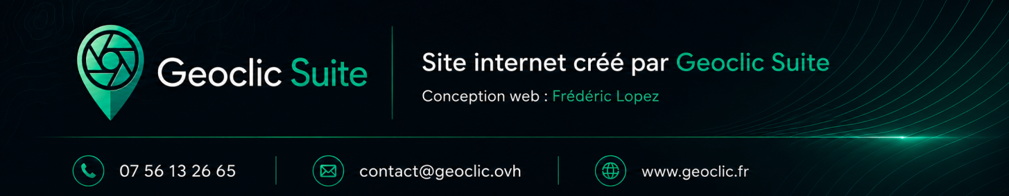 Site internet créé par Geoclic Suite — Frédéric Lopez